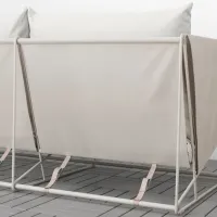 Садовый стул Ikea Havsten Сталь / Полиэстер / Бежевый Beige photo 4