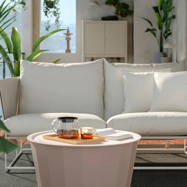 Садовый стул Ikea Havsten Сталь / Полиэстер / Бежевый Beige photo 7