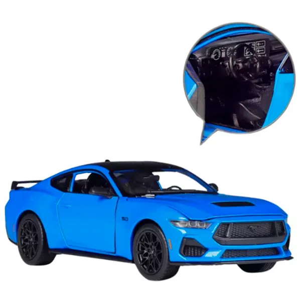 Mașină Welly Ford Mustang GT 24123  / / Black Blue photo 4 Mașină Welly Ford Mustang GT 24123  / / Black Blue photo 4