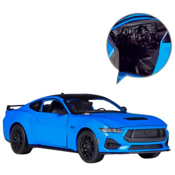 Mașină Welly Ford Mustang GT 24123  / / Black Blue photo 4 Mașină Welly Ford Mustang GT 24123  / / Black Blue photo 4