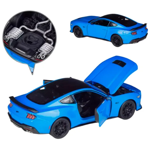 Mașină Welly Ford Mustang GT 24123  / / Black Blue photo 5 Mașină Welly Ford Mustang GT 24123  / / Black Blue photo 5