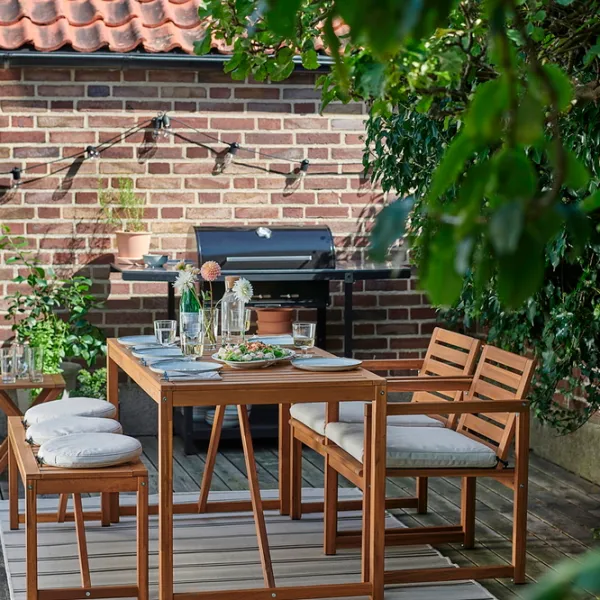 Scaun de grădină Ikea Nammaro Masiv / Masiv / Brown Brown photo 5 Scaun de grădină Ikea Nammaro Masiv / Masiv / Brown Brown photo 5