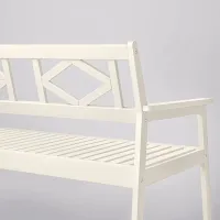 Scaun de grădină Ikea Bondholmen Masiv / Masiv / White White photo 4