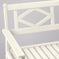 Scaun de grădină Ikea Bondholmen Masiv / Masiv / White White photo 5