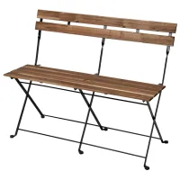 Садовый стул Ikea Tarno Металл / Массив / Коричневый Черный