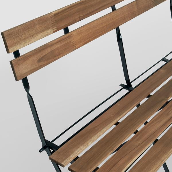 Scaun de grădină Ikea Tarno Metal / Masiv / Brown Black photo 3