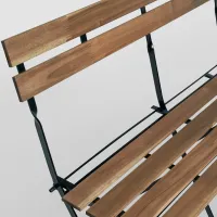 Садовый стул Ikea Tarno Металл / Массив / Коричневый Черный photo 3