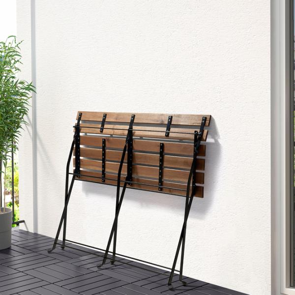 Scaun de grădină Ikea Tarno Metal / Masiv / Brown Black photo 4