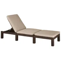 Șezlong Keter DAYTONA DELUXE Plastic / Poliester / Brown Beige