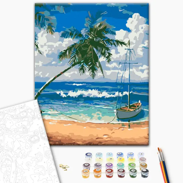 Картина по номерам BrushMe Остров рай RBS51690FC 40 x 30 cm / Вертикальная photo 3 Картина по номерам BrushMe Остров рай RBS51690FC 40 x 30 cm / Вертикальная photo 3