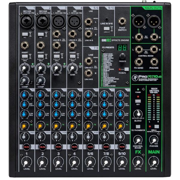Mixer Mackie ProFX10v3 10-Channel activ / 20 Hz – 50 kHz / Black photo 3
