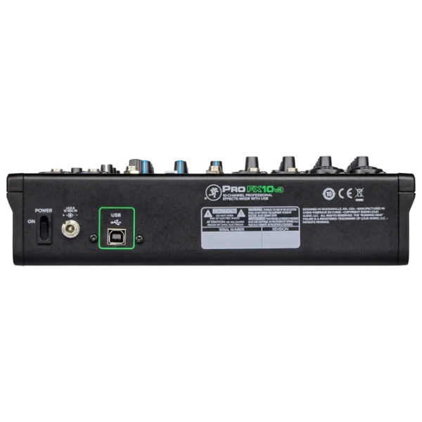 Mixer Mackie ProFX10v3 10-Channel activ / 20 Hz – 50 kHz / Black photo 6