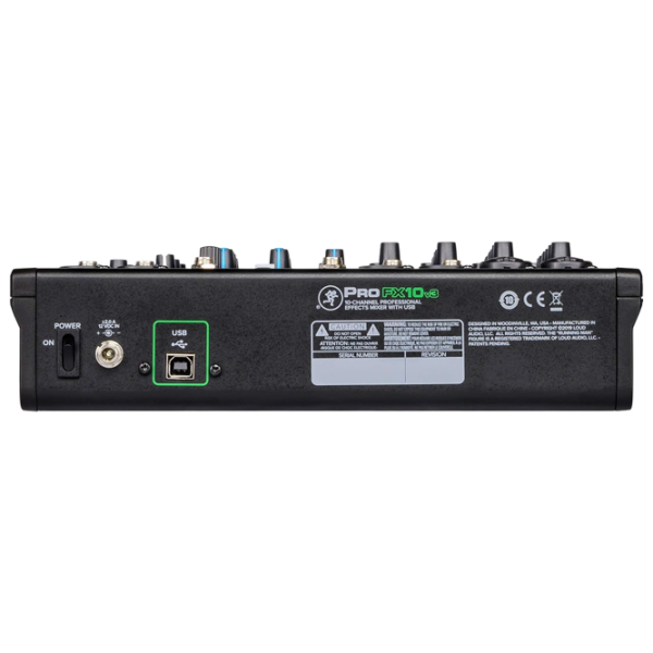 Mixer Mackie ProFX10v3 10-Channel activ / 20 Hz – 50 kHz / Black photo 6