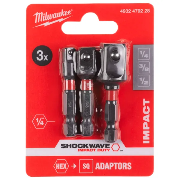 Set de adaptoare Milwaukee 4932479228 Cantitatea în set - 3 photo 1
