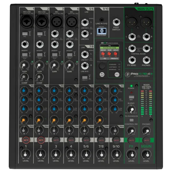 Mixer ProFX10v3+ 10-Channel ProFX10v3+ 10-Channel activ / 20 Hz - 30 kHz / Black photo 2