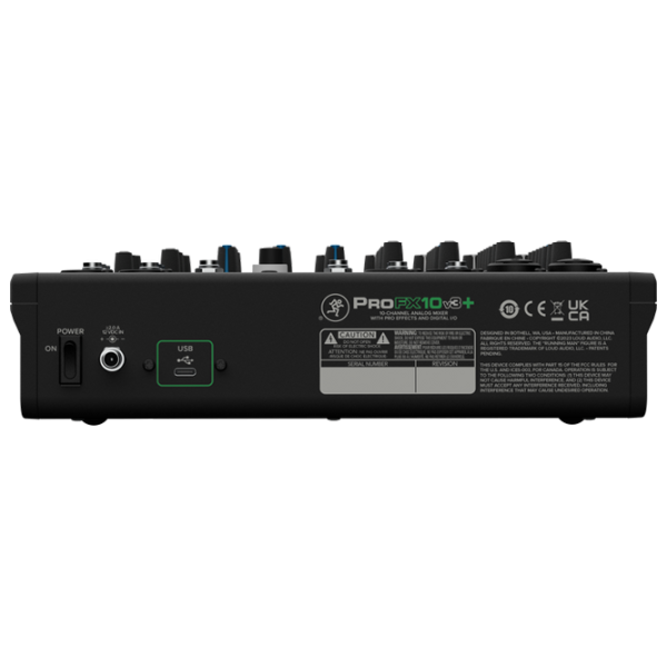 Mixer ProFX10v3+ 10-Channel ProFX10v3+ 10-Channel activ / 20 Hz - 30 kHz / Black photo 4