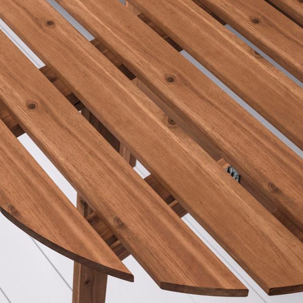 Masă de grădină Ikea Askholmen Semicircular / Brown Brown photo 4