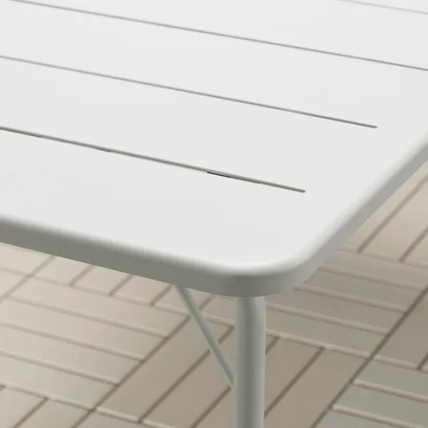 Masă de grădină Ikea Torparo Dreptunghiular / White White photo 4