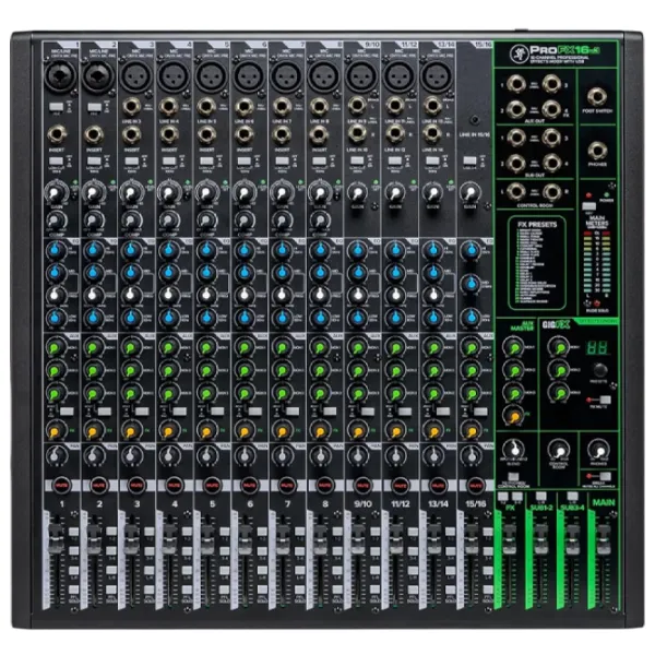 Миксер Mackie ProFX16v3 16-Channel активный / 20 Гц - 30 кГц / Черный photo 2