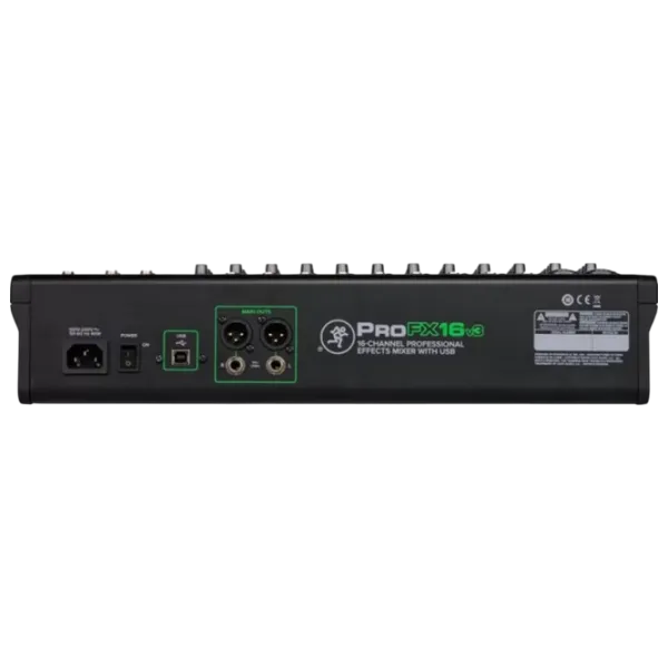 Миксер Mackie ProFX16v3 16-Channel активный / 20 Гц - 30 кГц / Черный photo 6