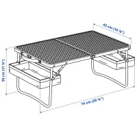 Садовый стол Ikea Strandon Прямоугольный / Синий Синий photo 5