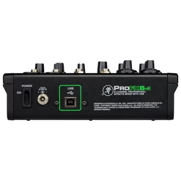 Mixer Mackie ProFX6v3 6-Channel activ / 20 Hz - 30 kHz / Black photo 3