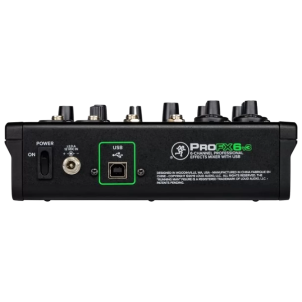 Mixer Mackie ProFX6v3 6-Channel activ / 20 Hz - 30 kHz / Black photo 3