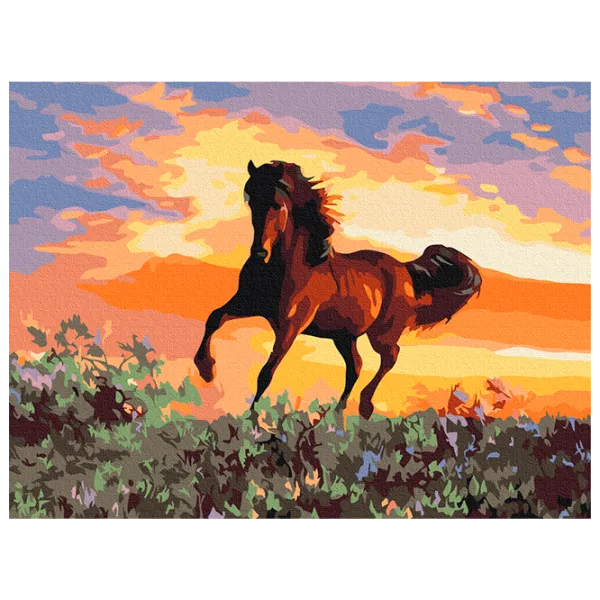 Pictură pe numere BrushMe Cal RBS6943FC 40 x 30 cm / Orizontală photo 1 Pictură pe numere BrushMe Cal RBS6943FC 40 x 30 cm / Orizontală photo 1