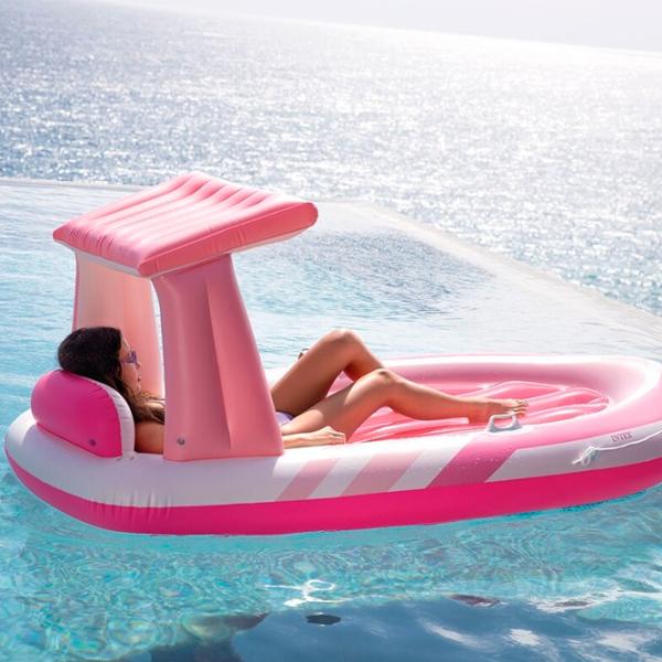 Plută gonflabilă Intex 57804 Vinil / Pink White photo 4