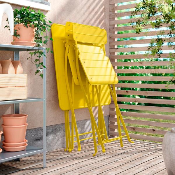 Садовый стол Ikea Sundso Квадратный / Желтый Желтый photo 4 Садовый стол Ikea Sundso Квадратный / Желтый Желтый photo 4