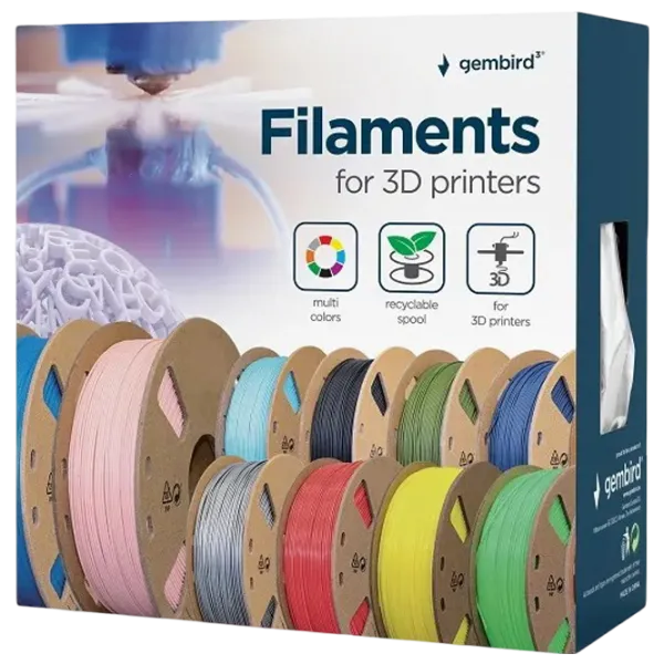 Филамент Gembird FF-3DP-ABS1.75-02-G Зеленый photo 5 Филамент Gembird FF-3DP-ABS1.75-02-G Зеленый photo 5