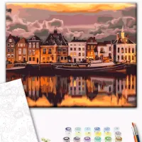 Картина по номерам BrushMe Вечер в Стокгольме RBS24413FC 40 x 30 cm / Горизонтальная photo 2