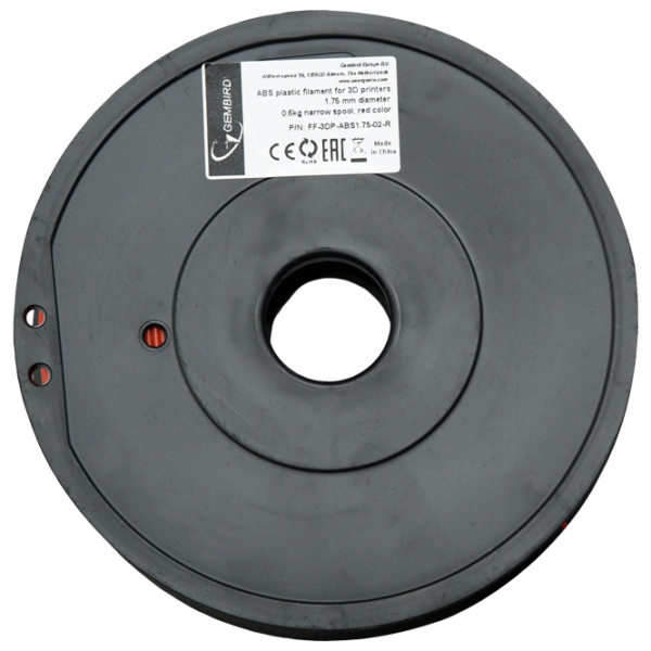 Филамент Gembird FF-3DP-ABS1.75-02-R Красный photo 3 Филамент Gembird FF-3DP-ABS1.75-02-R Красный photo 3