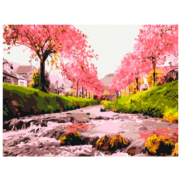 Картина по номерам BrushMe Река в сакуре RBS25577FC 40 x 30 cm / Горизонтальная photo 1 Картина по номерам BrushMe Река в сакуре RBS25577FC 40 x 30 cm / Горизонтальная photo 1
