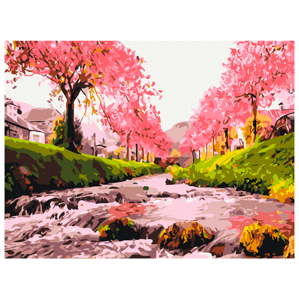 Картина по номерам BrushMe Река в сакуре RBS25577FC 40 x 30 cm / Горизонтальная photo 1 Картина по номерам BrushMe Река в сакуре RBS25577FC 40 x 30 cm / Горизонтальная photo 1