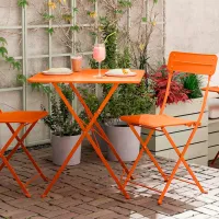 Садовый стол Ikea Sundso Квадратный / Оранжевый Оранжевый photo 3