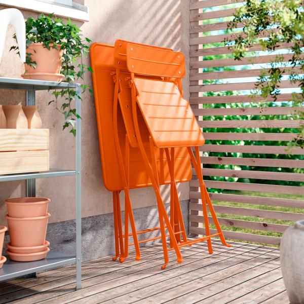 Садовый стол Ikea Sundso Квадратный / Оранжевый Оранжевый photo 4 Садовый стол Ikea Sundso Квадратный / Оранжевый Оранжевый photo 4