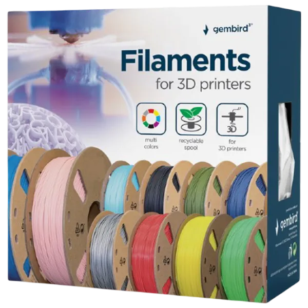 Филамент Gembird 3DP-PLA-01-MTP Matte Pink photo 2 Филамент Gembird 3DP-PLA-01-MTP Matte Pink photo 2