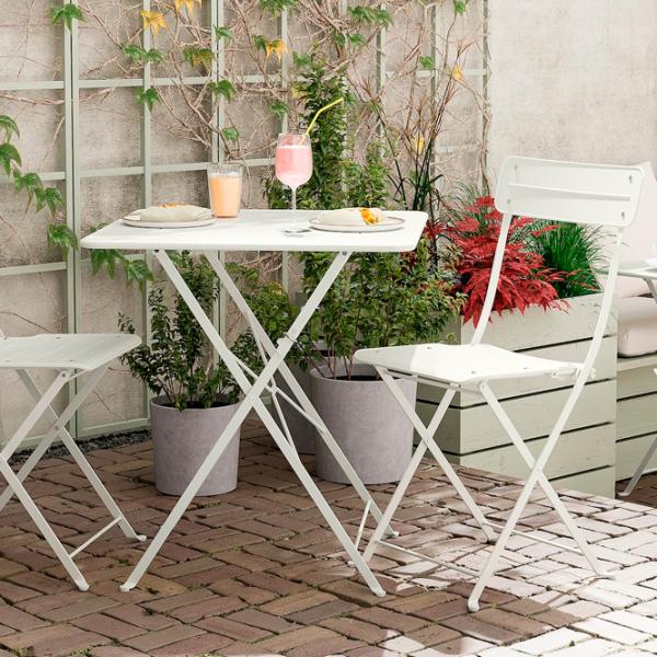 Masă de grădină Ikea Sundso Pătrat / White White photo 2