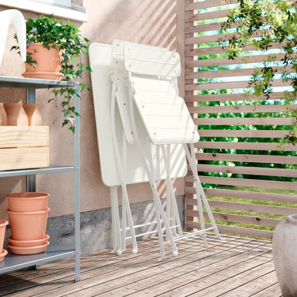 Masă de grădină Ikea Sundso Pătrat / White White photo 4