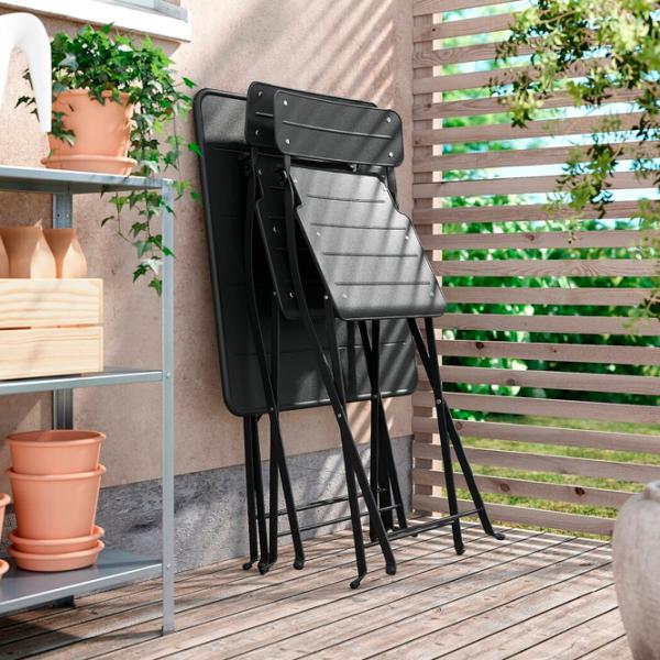 Masă de grădină Ikea Sundso Pătrat / Antracit Antracite photo 4 Masă de grădină Ikea Sundso Pătrat / Antracit Antracite photo 4