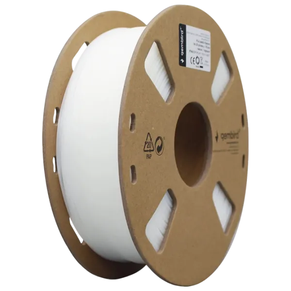 Филамент Gembird 3DP-PLA1.75-01-W Белый photo 1