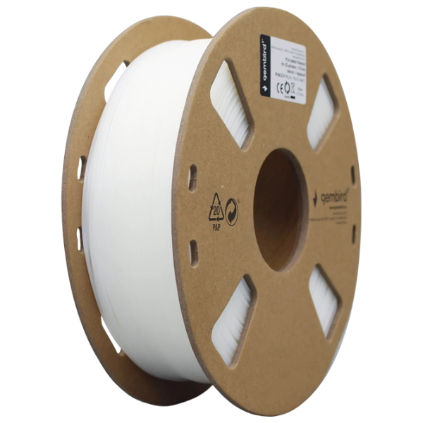 Филамент Gembird 3DP-PLA1.75-01-W Белый photo 1