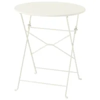 Садовый стол Ikea Sundso Круглый / White Белый