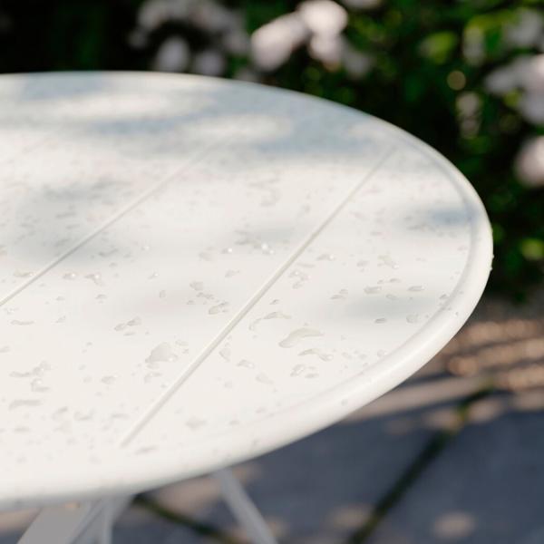 Masă de grădină Ikea Sundso Rotund / White White photo 2 Masă de grădină Ikea Sundso Rotund / White White photo 2