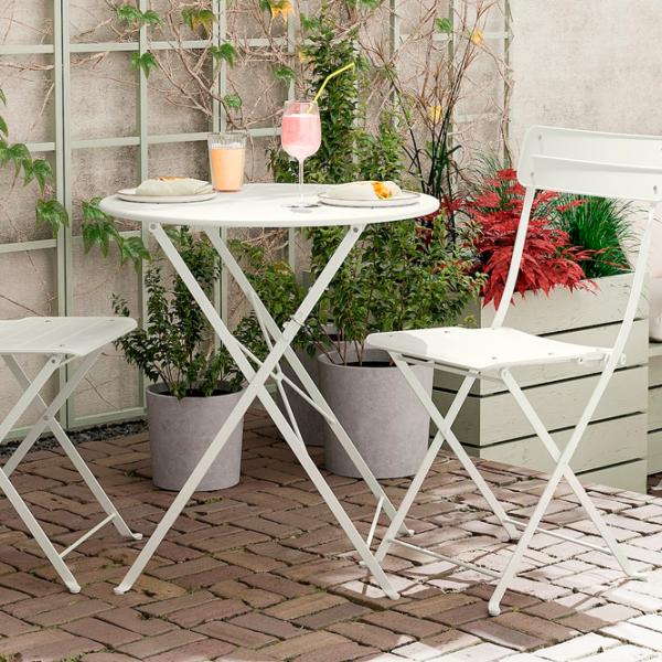 Masă de grădină Ikea Sundso Rotund / White White photo 3 Masă de grădină Ikea Sundso Rotund / White White photo 3