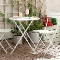 Садовый стол Ikea Sundso Круглый / White Белый photo 3