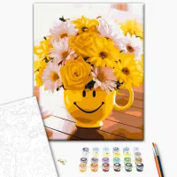 Картина по номерам BrushMe Букет счастья RBS34186FC 40 x 30 cm / Вертикальная photo 3
