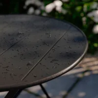 Садовый стол Ikea Sundso Круглый / Антрацит Antracite photo 2