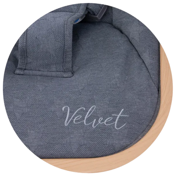 Leagăn pentru bebeluși Chipolino Velvet (SHEVL02301GT) 9 kg/ Gray photo 5 Leagăn pentru bebeluși Chipolino Velvet (SHEVL02301GT) 9 kg/ Gray photo 5